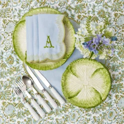 Alathea Blue & Green Linen Placemats (Set Of 4)|Mrs. Alice Online