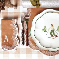 Alathea Caramel Linen Napkins (Set Of 4)|Mrs. Alice Clearance