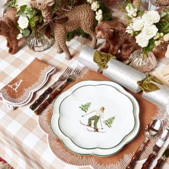 Alathea Caramel Linen Placemats & Napkins (Set Of 4)|Mrs. Alice Clearance