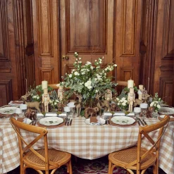 Alathea Caramel Linen Placemats & Napkins (Set Of 4)|Mrs. Alice Clearance