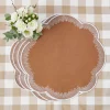 Alathea Caramel Linen Placemats (Set Of 4)|Mrs. Alice Online