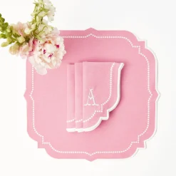 Amelie Pink Napkins (Set Of 4)|Mrs. Alice Outlet