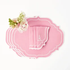 Amelie Pink Napkins (Set Of 4)|Mrs. Alice Outlet