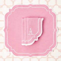 Amelie Pink Napkins (Set Of 4)|Mrs. Alice Outlet