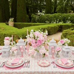 Amelie Pink Placemats & Napkins (Set Of 4)|Mrs. Alice Best
