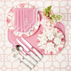 Amelie Pink Placemats (Set Of 4)|Mrs. Alice Clearance