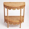 Annabelle Rattan Side Table|Mrs. Alice