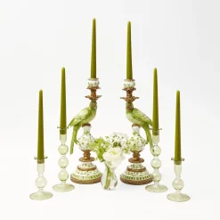 Apple Green Candles (Set Of 8)|Mrs. Alice Discount