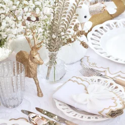 Applique White Tablecloth|Mrs. Alice Sale