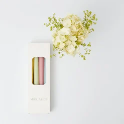 Assorted Pastel Candles (Set Of 8)|Mrs. Alice Online