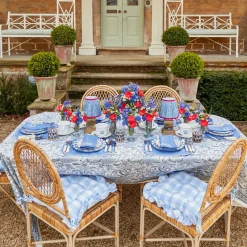 Beatrice Blue Tablecloth|Mrs. Alice Clearance