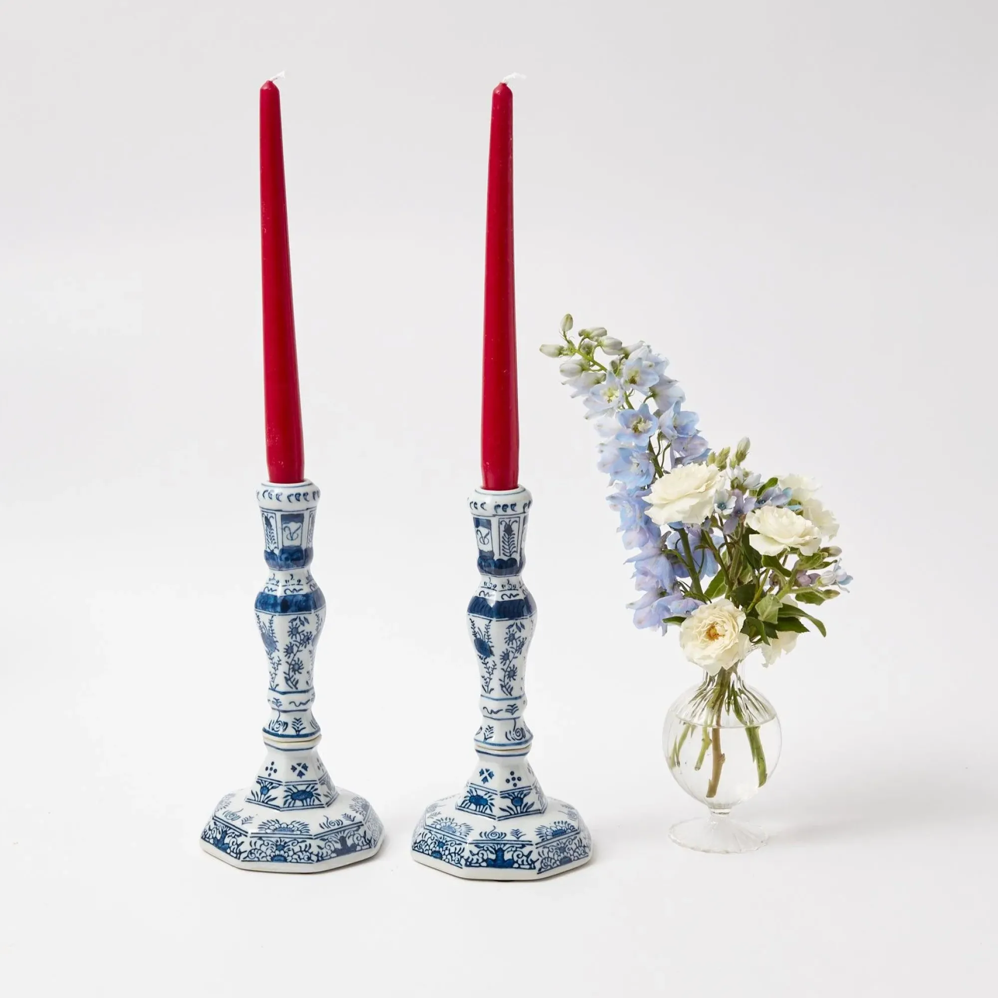 Berry Red Candles (Set Of 8)|Mrs. Alice Hot