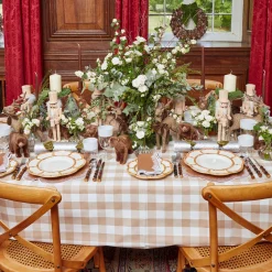 Biscuit Gingham Tablecloth|Mrs. Alice Hot
