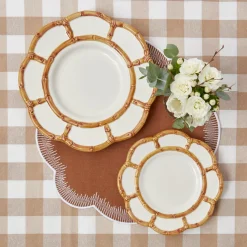 Biscuit Gingham Tablecloth|Mrs. Alice Hot
