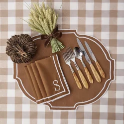 Biscuit Gingham Tablecloth|Mrs. Alice Hot