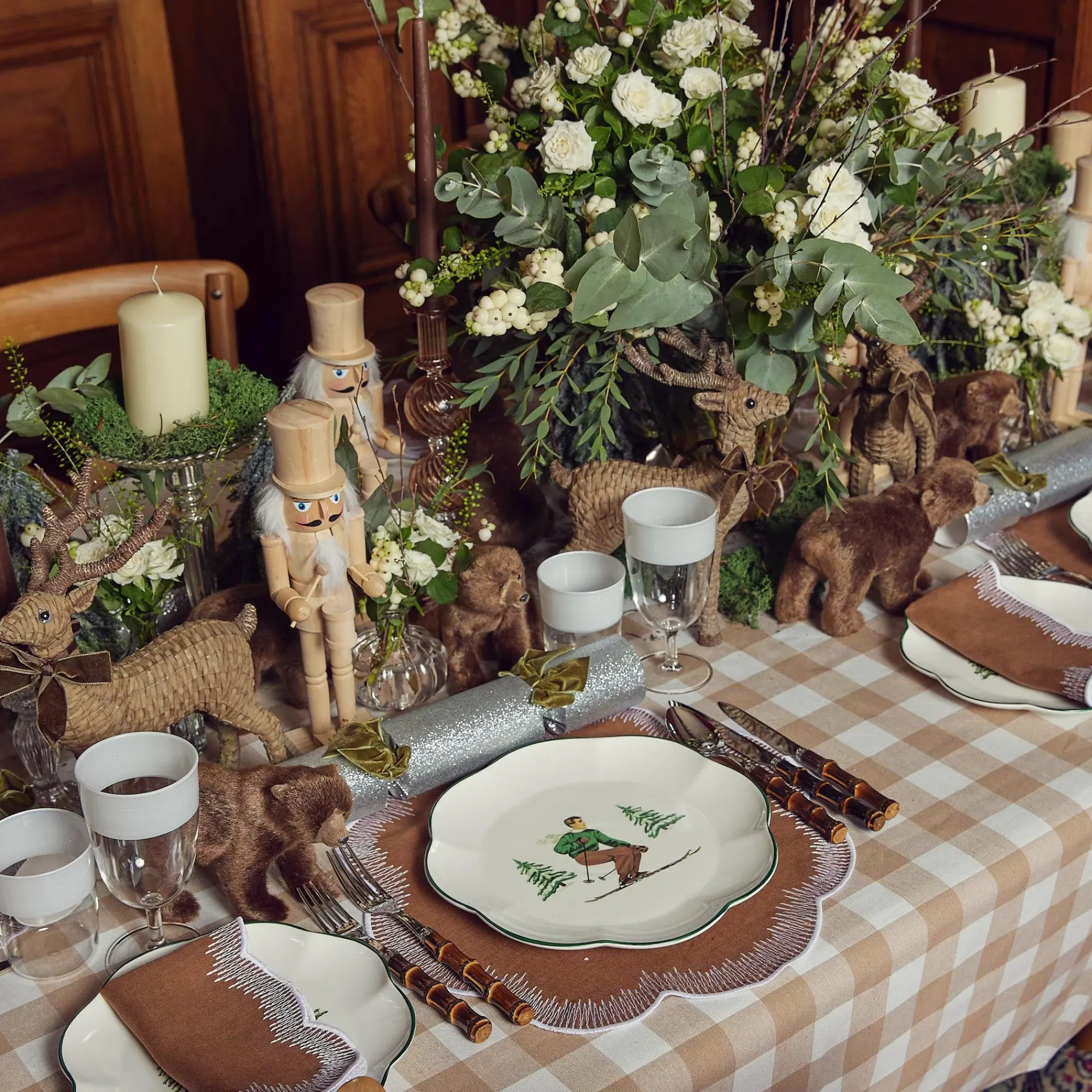 Biscuit Gingham Tablecloth|Mrs. Alice Hot