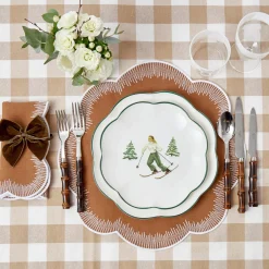 Biscuit Gingham Tablecloth|Mrs. Alice Hot