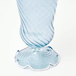 Blue And White Rim Frilled Glasses (Set Of 4)|Mrs. Alice Outlet