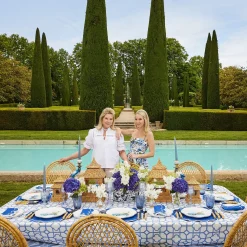 Blue Bamboo & Gabrielle Linen Set|Mrs. Alice Outlet