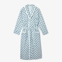 Blue Bouquet Dressing Gown|Mrs. Alice Discount