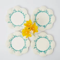 Blue Coral Starter Plates (Set Of 4)|Mrs. Alice Discount