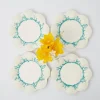 Blue Coral Starter Plates (Set Of 4)|Mrs. Alice Outlet