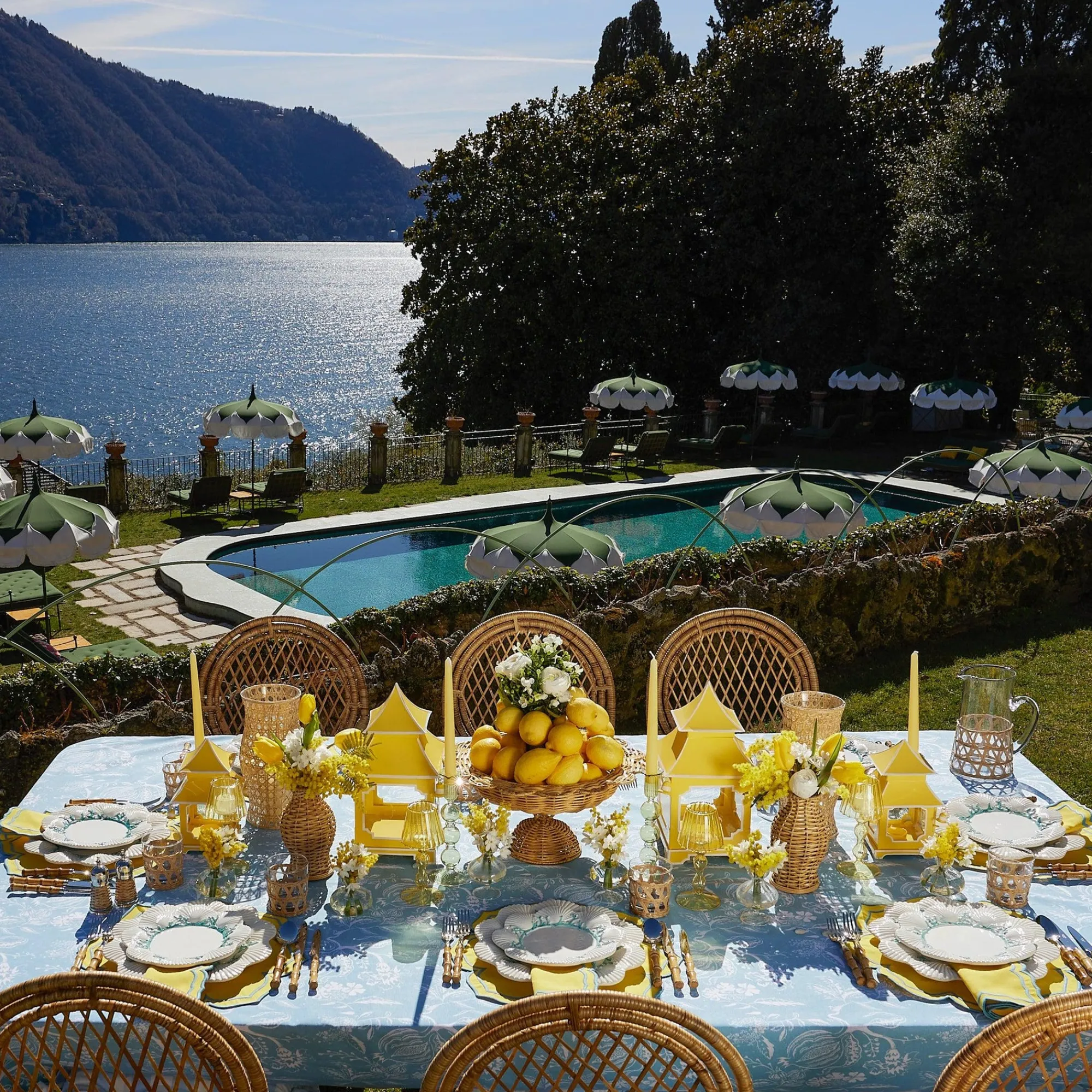 Blue Coral Starter Plates (Set Of 4)|Mrs. Alice Outlet