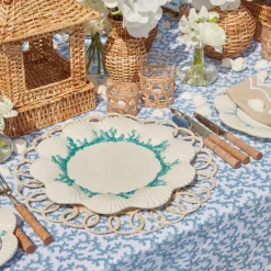 Blue Coral Tablecloth|Mrs. Alice Sale