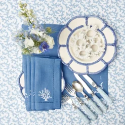 Blue Coral Tablecloth|Mrs. Alice Sale