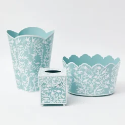 Blue Floral Toleware Set|Mrs. Alice Clearance