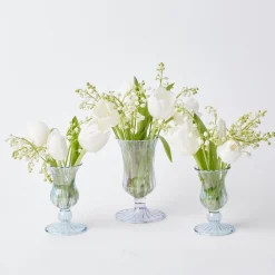 Blue Fluted Vase Set|Mrs. Alice Sale