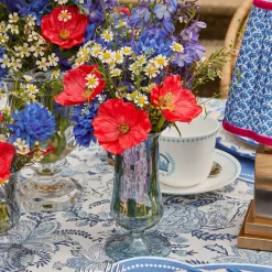 Blue Fluted Vase Set|Mrs. Alice Sale