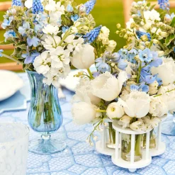 Blue Fluted Vases (Pair)|Mrs. Alice Best