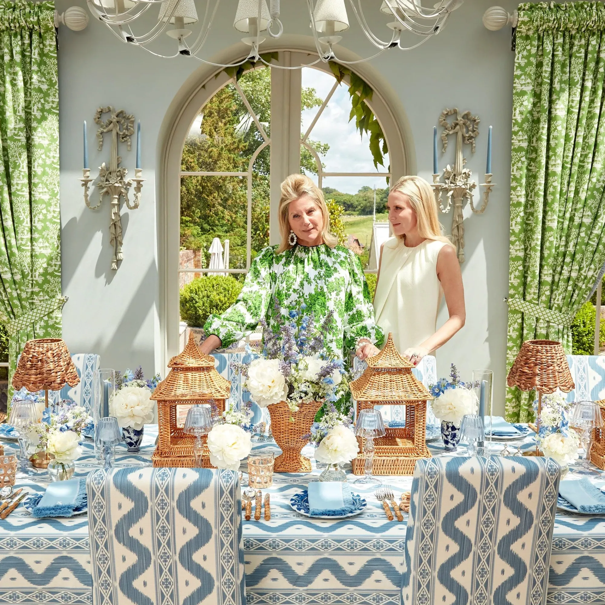 Blue Fringe Napkins (Set Of 4)|Mrs. Alice New