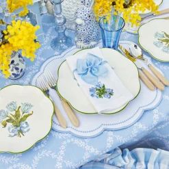 Blue Garland Tablecloth|Mrs. Alice Clearance