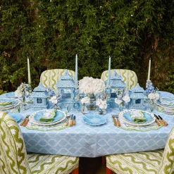 Blue Garland Tablecloth|Mrs. Alice Clearance
