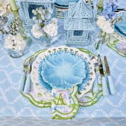 Blue Garland Tablecloth|Mrs. Alice Clearance
