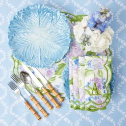 Blue Garland Tablecloth|Mrs. Alice Clearance