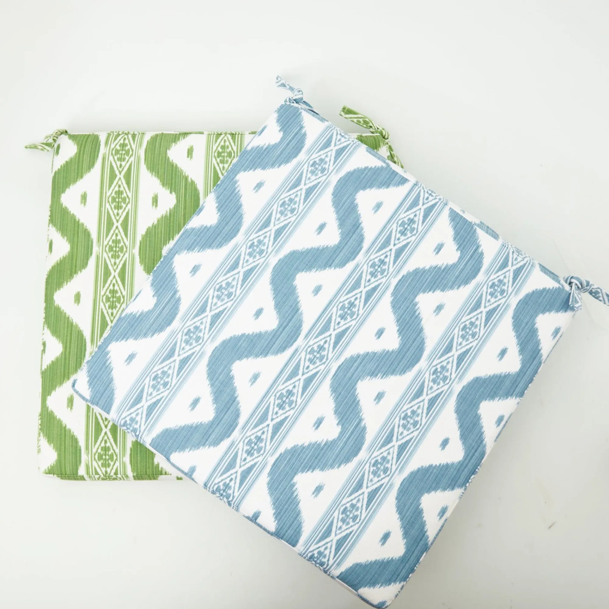 Blue Ikat Seat Pad Cushion|Mrs. Alice Discount