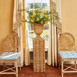 Blue Ikat Seat Pad Cushion|Mrs. Alice Discount