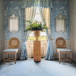 Blue Ikat Seat Pad Cushion|Mrs. Alice Discount