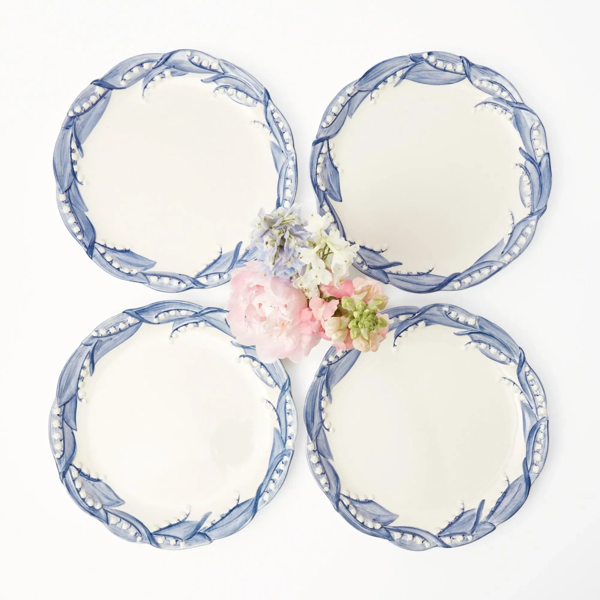 Blue Lily Of The Valley Dinner Plate|Mrs. Alice Sale