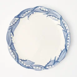 Blue Lily Of The Valley Dinner & Starter Plates (Set Of 8)|Mrs. Alice New