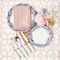 Blue Lily Of The Valley Starter Plates (Set Of 4)|Mrs. Alice Best