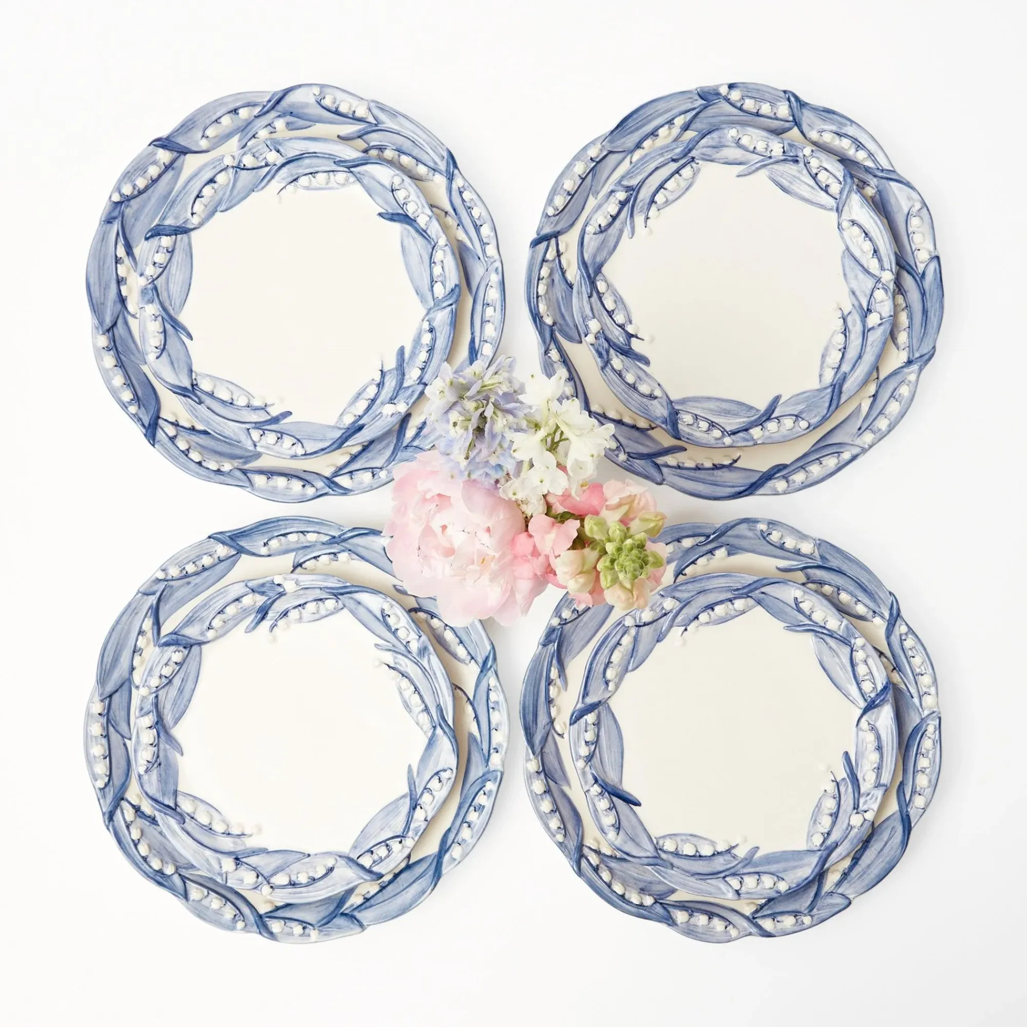 Blue Lily Of The Valley Starter Plate|Mrs. Alice