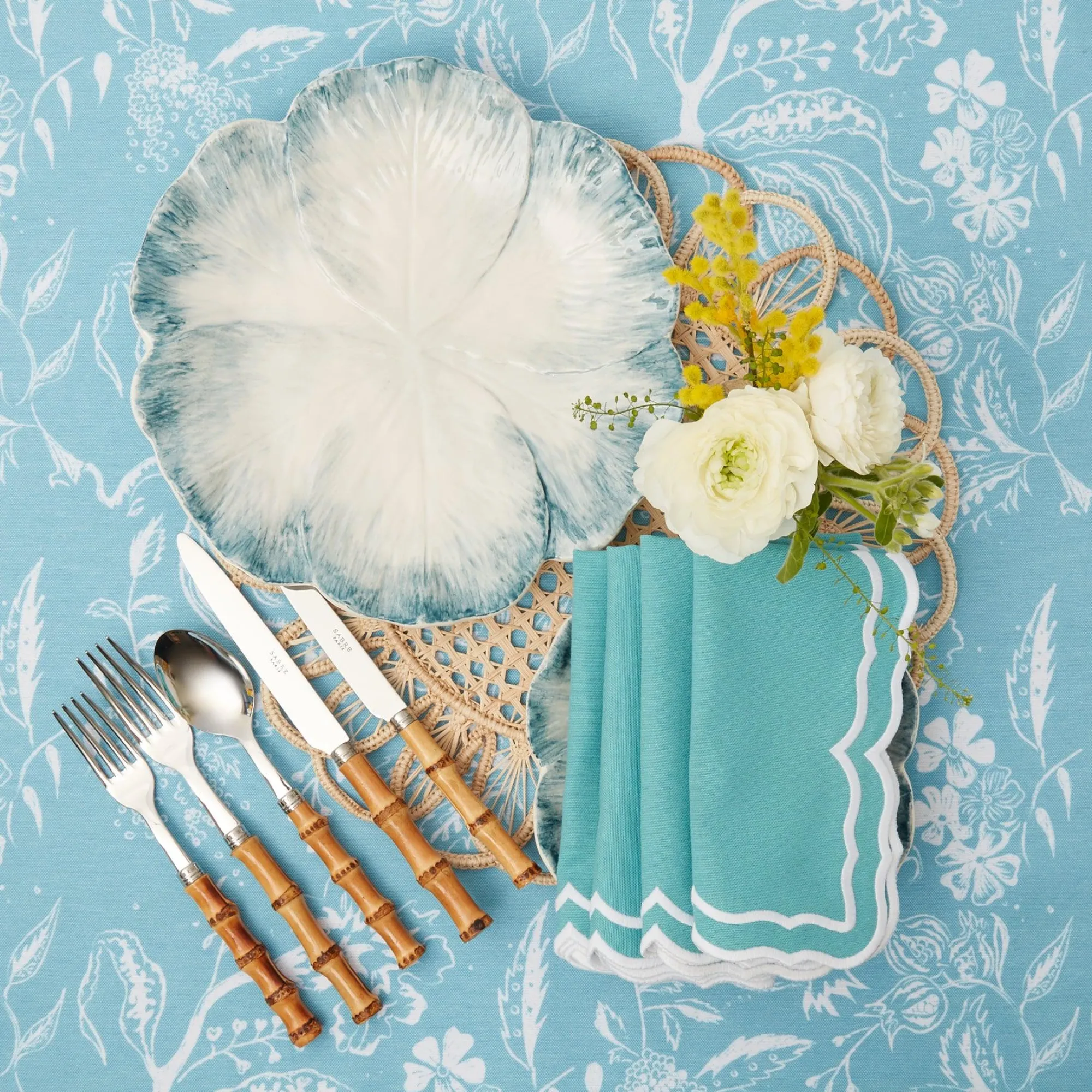 Blue Matilde Dinner Plates (Set Of 4)|Mrs. Alice Best