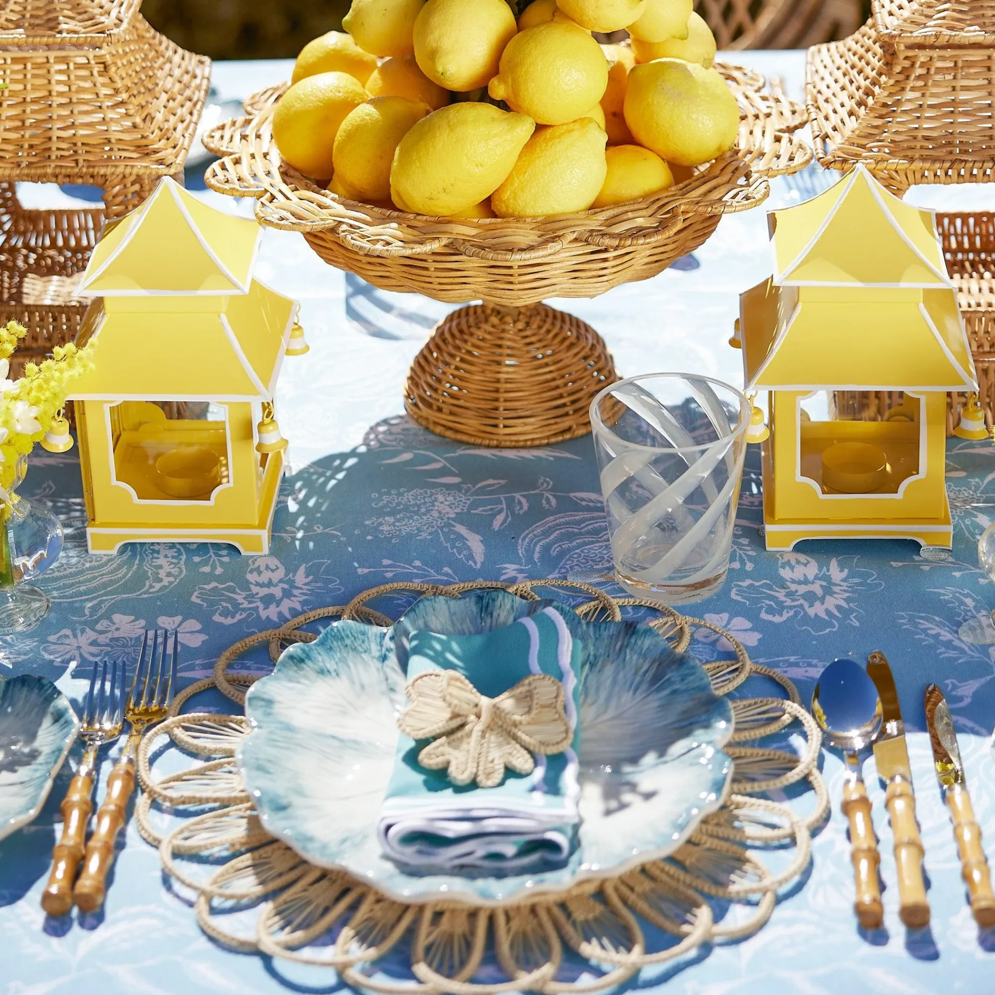 Blue Matilde Dinner Plates (Set Of 4)|Mrs. Alice Online