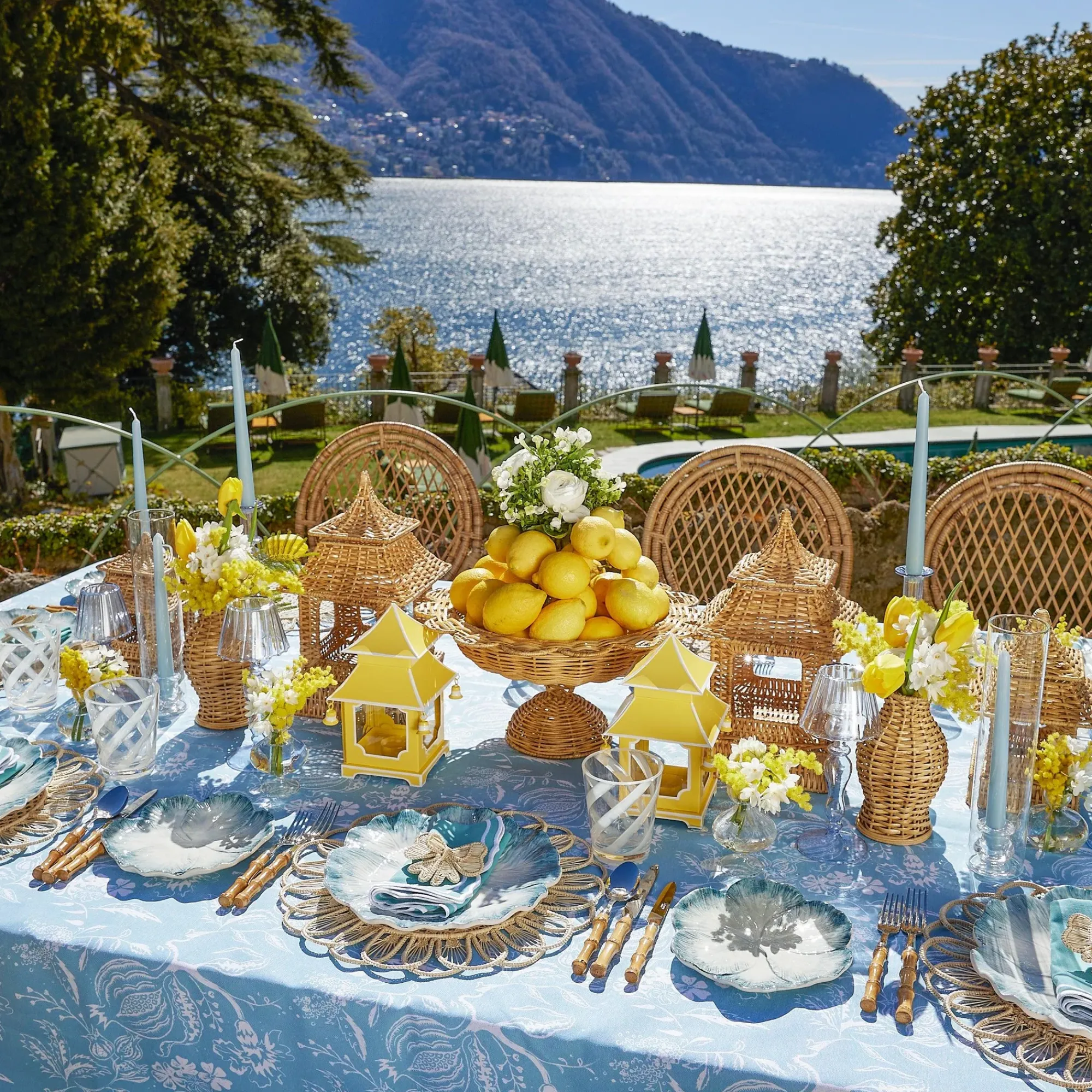 Blue Matilde Dinner Plates (Set Of 4)|Mrs. Alice Online