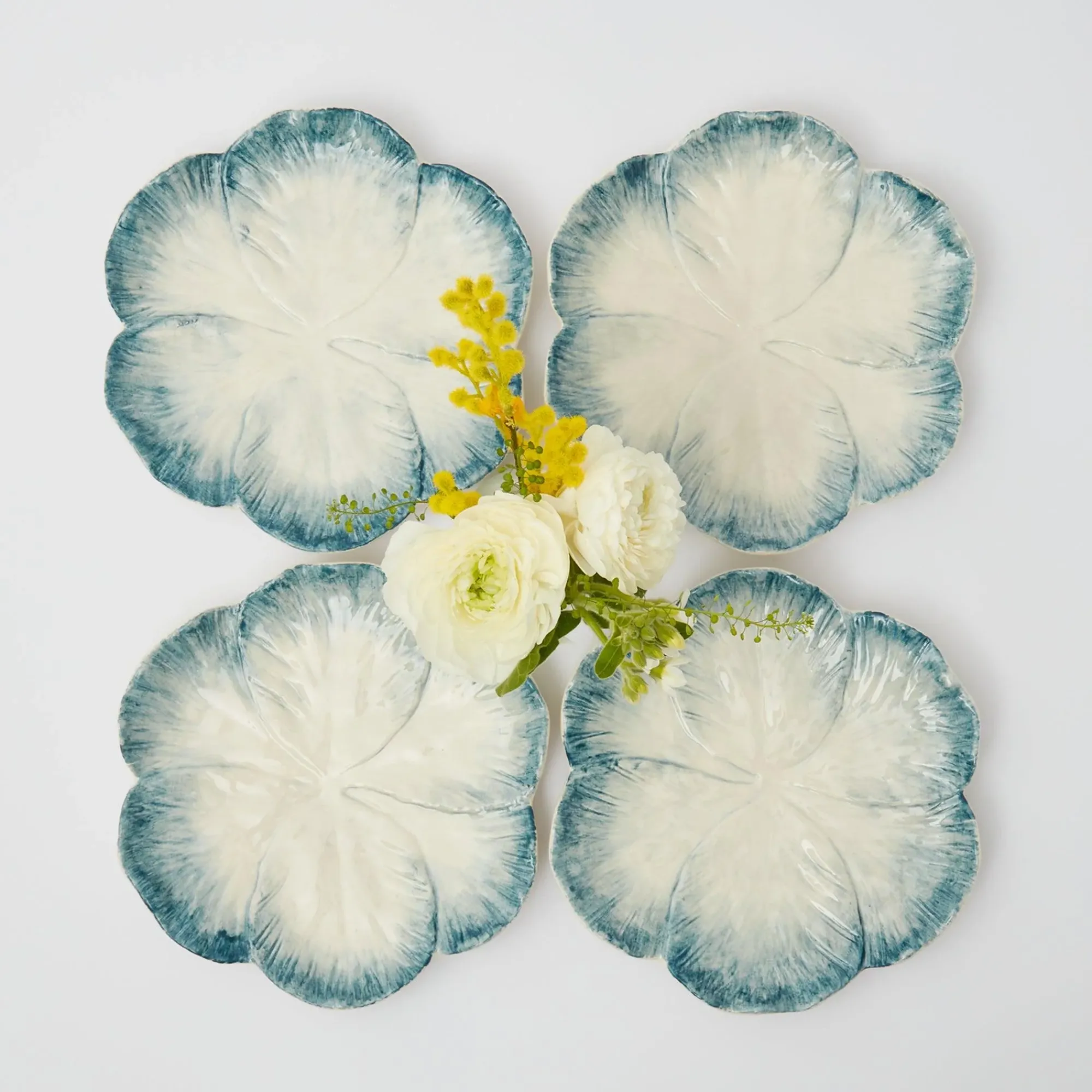 Blue Matilde Starter Plates (Set Of 4)|Mrs. Alice Best