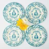 Blue Melograno Dinner & Starter Plates (Set Of 8)|Mrs. Alice Best
